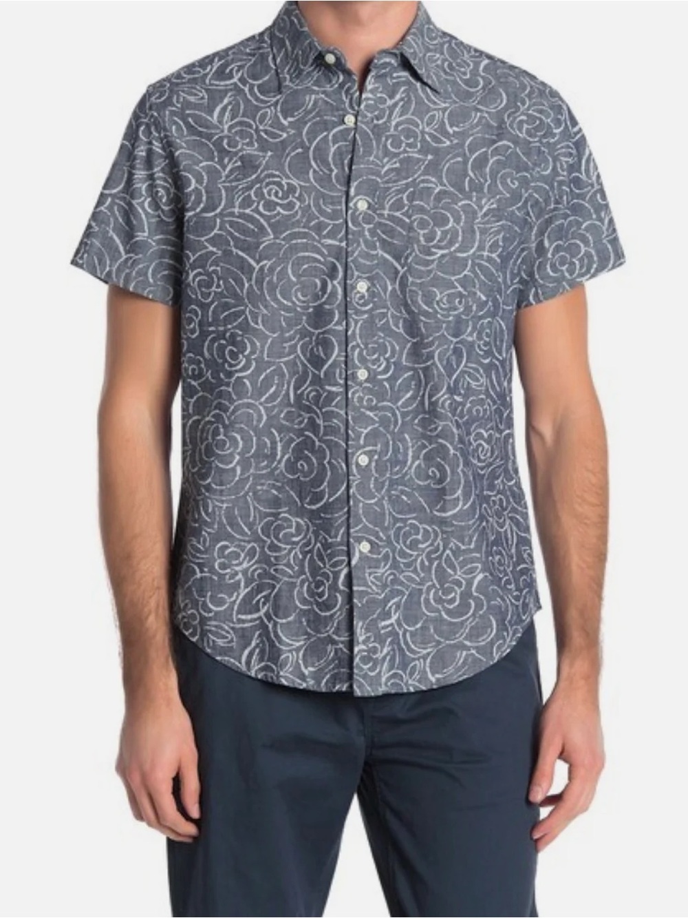 J.Crew Mercantile Short-Sleeve Button-Up Shirt – Men’s S
